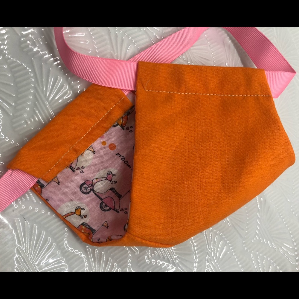 Orange Scooter Face Mask